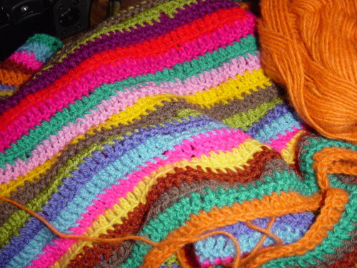 holiday crochet blanket
