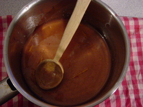 blood orange drizzle syrup